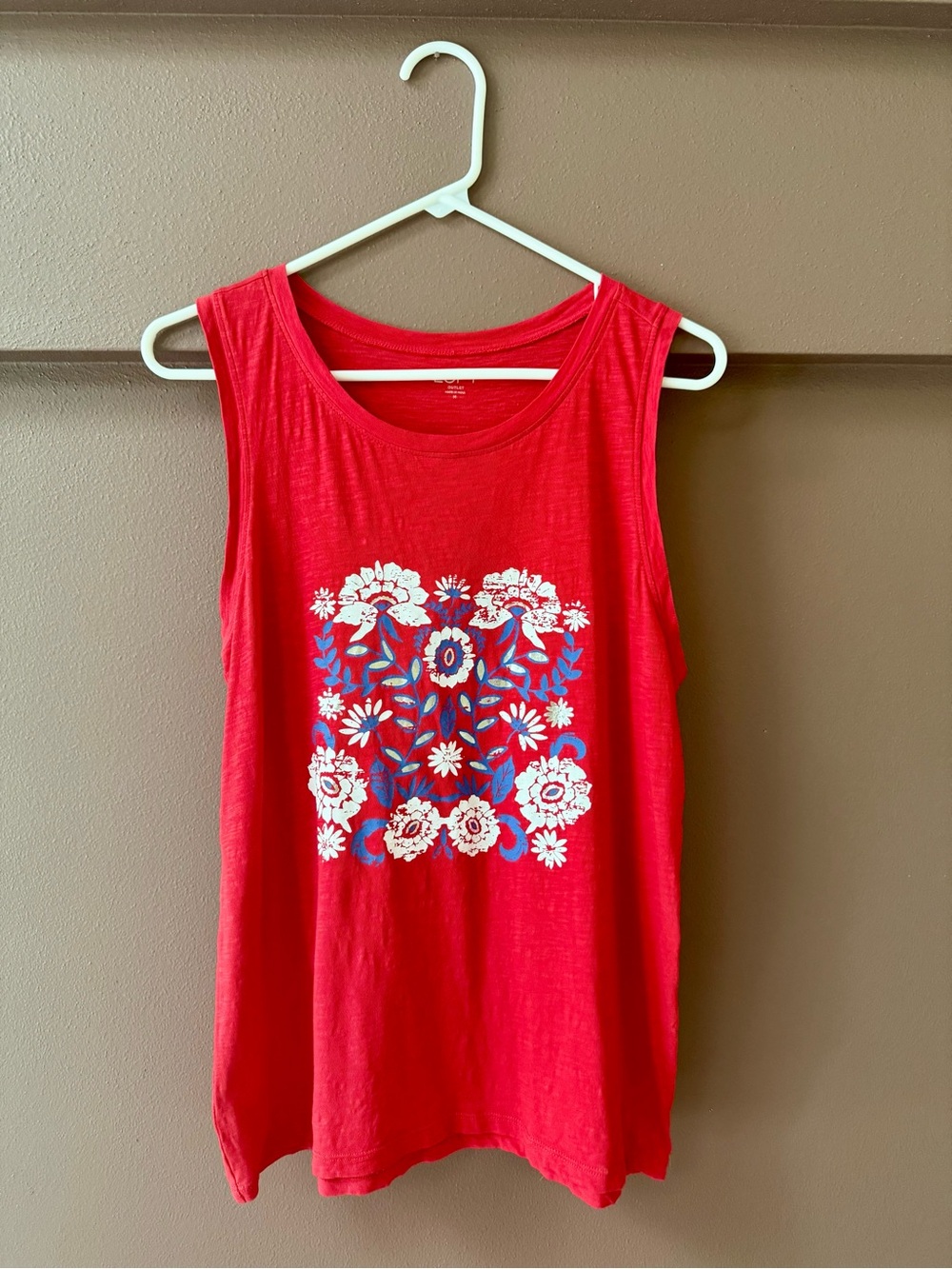 LOFT Red Tank Top - size M